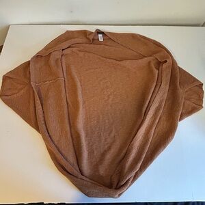 J. Jill Burnt Orange Textured Knit Dolman sleeve Cardigan